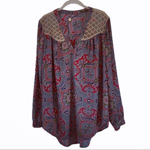 BKE Boutique Long Sleeve Tunic Blouse